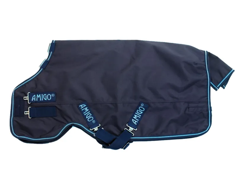Amigo Bravo 12 100g Turnout Rug - Navy/Electric Blue-2